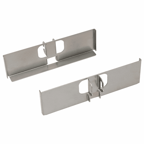 Hafele Dispensa Fineline Pantry Bracket Set, 10" wide, steel, champagne, Item# 545.96.804, 54596804, 545-96-804