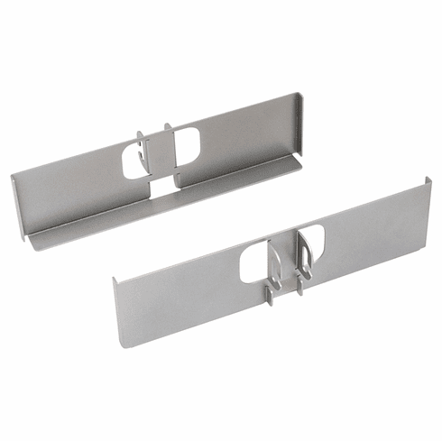 Hafele Dispensa Fineline Pantry Bracket Set, 11" wide, steel, silver, Item# 545.96.905, 54596905, 545-96-905