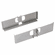 Hafele Dispensa Fineline Pantry Bracket Set, 11" wide, steel, silver, Item# 545.96.905, 54596905, 545-96-905