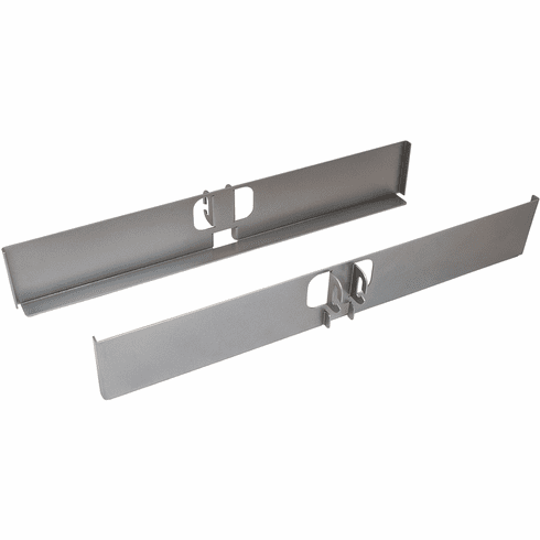 Hafele Dispensa Fineline Pantry Bracket Set, 19" wide, steel, silver, Item# 545.96.910, 54596910, 545-96-910