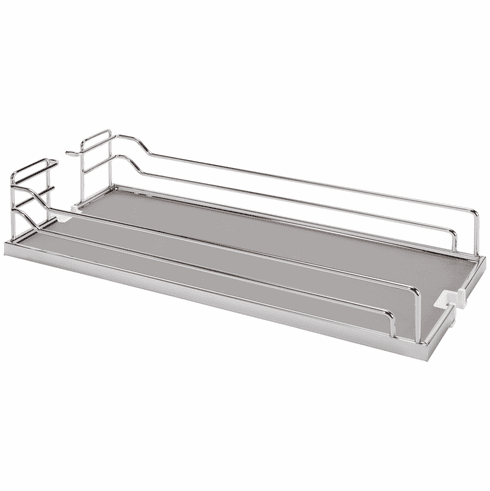 Hafele Tray Set, Dispensa, For Pantry Pull-Out & Base Pull-Out II, Chrome/Gray, width 4", 2 trays, Item# 546.63.560, 54663560, 546-63-560