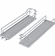 Hafele Tray Set, Dispensa, For Pantry Pull-Out & Base Pull-Out II, Chrome/Gray, width 4", 2 trays, Item# 546.63.578, 54663578, 546-63-578