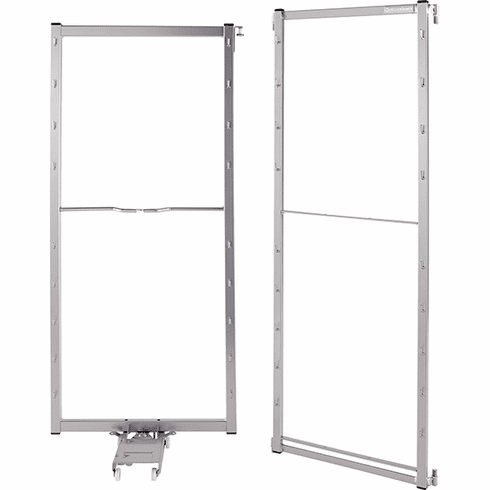 Hafele Tandem Chef's Pantry, for 46" Cabinet Frame, Silver, width 18", Item# 546.64.912, 54664912, 546-64-912