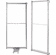 Hafele Tandem Chef's Pantry, for 46" Cabinet Frame, Silver, width 18", Item# 546.64.912, 54664912, 546-64-912