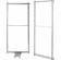 Hafele Tandem Chef's Pantry, for 46" Cabinet Frame, Silver, width 18", Item# 546.64.912, 54664912, 546-64-912