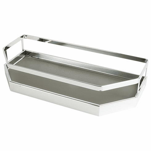 Hafele Door Tray Set, for Tandem Chef's Pantry, Arena Plus, Chrome/anthracite, width 11 1/8", Item# 546.65.311, 54665311, 546-65-311
