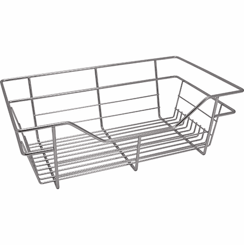 Hafele Wire Closet Basket, with Full Extension Slides, Chrome-plated, 12" x 17" x 6", with zinc-plated 12" slides, Item# 547.38.212, 54738212, 547-38-212
