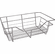 Hafele Wire Closet Basket, with Full Extension Slides, Chrome-plated, 12" x 17" x 6", with zinc-plated 12" slides, Item# 547.38.212, 54738212, 547-38-212