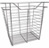 Hafele Wire Closet Basket, with Full Extension Slides, Chrome-plated, 14" x 17" x 17", with zinc-plated 14" slides, Item# 547.38.238, 54738238, 547-38-238