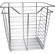Hafele Wire Closet Basket, with Full Extension Slides, Chrome-plated, 16" x 17" x 17", with zinc-plated 16" slides, Item# 547.38.258, 54738258, 547-38-258