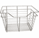 Hafele Wire Closet Basket, with Full Extension Slides, Matt nickel, 14" x 17" x 11", with nickel-plated 14" slides, Item# 547.38.636, 54738636, 547-38-636
