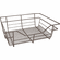 Hafele Wire Closet Basket, with Full Extension Slides, Matt nickel, 16" x 17" x 6", with nickel-plated 16" slides, Item# 547.38.652, 54738652, 547-38-652