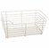 Hafele Wire Closet Basket, with Full Extension Slides, White, 12" x 17" x 6", with white 12" slides, Item# 547.38.712, 54738712, 547-38-712
