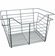 Hafele Wire Closet Basket, with Full Extension Slides, White, 16" x 17" x 11", with white 16" slides, Item# 547.38.756, 54738756, 547-38-756