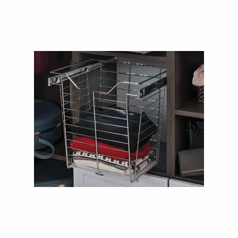 Hafele Replacement slides for wire closet baskets, 406 mm, Item# 547.39.640, 54739640, 547-39-640