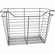 Hafele Wire Closet Basket, with Full Extension Slides, Dark oil-rubbed bronze, 14" x 23" x 17", with black 14" slides, Item# 547.40.138, 54740138, 547-40-138