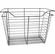 Hafele Wire Closet Basket, with Full Extension Slides, Dark oil-rubbed bronze, 14" x 23" x 17", with black 14" slides, Item# 547.40.138, 54740138, 547-40-138