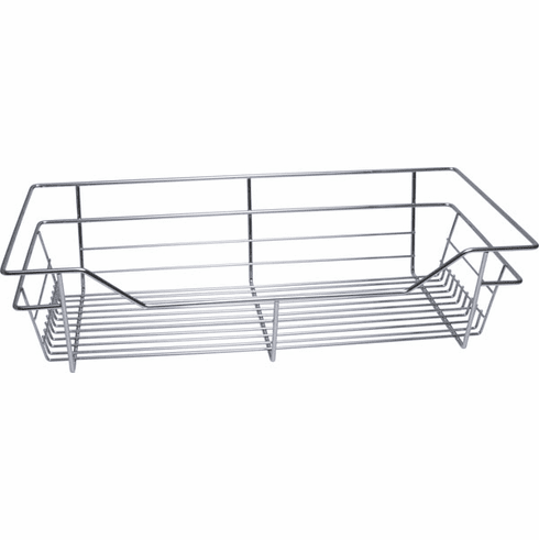 Hafele Wire Closet Basket, with Full Extension Slides, Chrome-plated, 12" x 23" x 6", with zinc-plated 12" slides, Item# 547.40.212, 54740212, 547-40-212