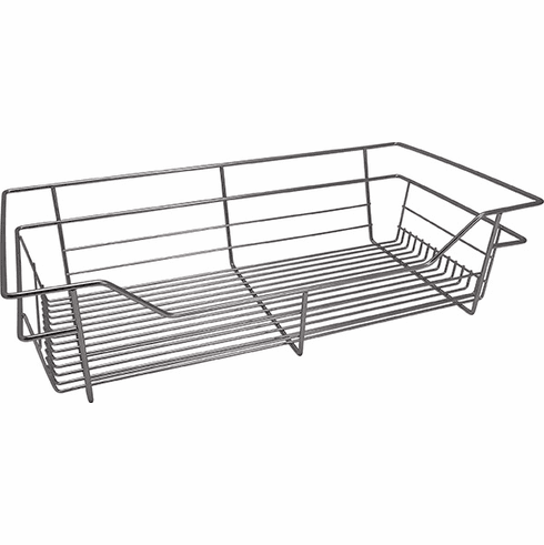 Hafele Wire Closet Basket, with Full Extension Slides, Chrome-plated, 14" x 23" x 6", with zinc-plated 14" slides, Item# 547.40.232, 54740232, 547-40-232
