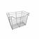 Hafele Wire Closet Basket, with Full Extension Slides, Chrome-plated, 14" x 23" x 17", with zinc-plated 14" slides, Item# 547.40.238, 54740238, 547-40-238