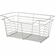Hafele Wire Closet Basket, with Full Extension Slides, Matt nickel, 14" x 23" x 11", with nickel-plated 14" slides, Item# 547.40.636, 54740636, 547-40-636