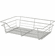 Hafele Wire Closet Basket, with Full Extension Slides, Matt nickel, 16" x 23" x 6", with nickel-plated 16" slides, Item# 547.40.652, 54740652, 547-40-652