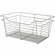 Hafele Wire Closet Basket, with Full Extension Slides, Matt nickel, 16" x 23" x 11", with nickel-plated 16" slides, Item# 547.40.656, 54740656, 547-40-656