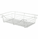 Hafele Wire Closet Basket, with Full Extension Slides, White, 16" x 23" x 6", with white 16" slides, Item# 547.40.752, 54740752, 547-40-752
