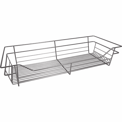 Hafele Wire Closet Basket, with Full Extension Slides, Chrome-plated, 14" x 29" x 6", with zinc-plated 14" slides, Item# 547.41.232, 54741232, 547-41-232