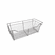 Hafele Wire Closet Basket, with Full Extension Slides, Chrome-plated, 14" x 29" x 11", with zinc-plated 14" slides, Item# 547.41.236, 54741236, 547-41-236