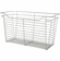 Hafele Wire Closet Basket, with Full Extension Slides, Matt nickel, 14" x 29" x 17", with nickel-plated 14" slides, Item# 547.41.638, 54741638, 547-41-638