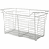 Hafele Wire Closet Basket, with Full Extension Slides, Matt nickel, 16" x 29" x 17", with nickel-plated 16" slides, Item# 547.41.658, 54741658, 547-41-658