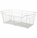 Hafele Wire Closet Basket, with Full Extension Slides, White, 16" x 29" x 11", with white 16" slides, Item# 547.41.756, 54741756, 547-41-756