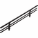 Hafele Shoe Fence, For Shelves, Dark oil-rubbed bronze, length 23", Item# 547.51.103, 54751103, 547-51-103