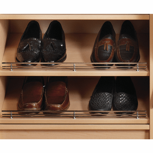 Hafele Shoe Fence, For Shelves, Chrome-plated, length 29", Item# 547.51.204, 54751204, 547-51-204