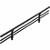 Hafele Shoe Fence, For Shelves, Black, length 17", Item# 547.51.302, 54751302, 547-51-302