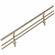 Hafele Shoe Fence, For Shelves, Matt nickel, length 10 15/16", Item# 547.51.601, 54751601, 547-51-601