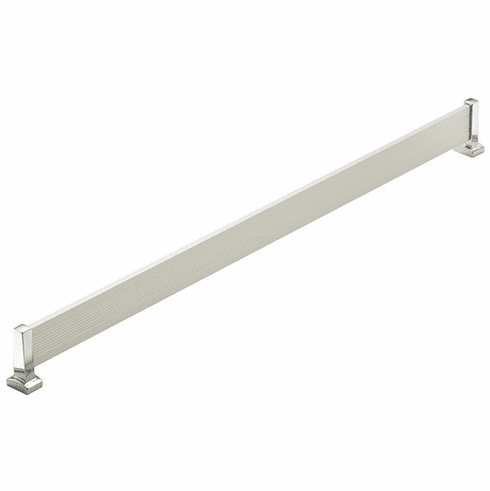 Hafele Shoe Fence Set, TAG Synergy Elite Collection, Matt aluminum, chrome post, length 17", Item# 547.52.422, 54752422, 547-52-422