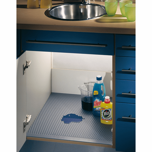 Hafele Cabinet Protector Mat, Polystyrene, W x D: 28 5/8" x 22 1/2", Gray/Stainless, Item# 547.92.092, 54792092, 547-92-092
