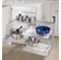 Hafele Tray Set, for Magic Corner II, Chrome surround/white bottom, Item# 548.11.264, 54811264, 548-11-264