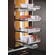 Hafele Tray Set (of Four), for LAVIDO Pantry Pull-Out, Chrome/Maple, 449 mm (17 11/16"), Item# 549.64.215, 54964215, 549-64-215