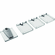 Hafele Tray Set (of Four), for LAVIDO Pantry Pull-Out, Chrome/Gray, 549 mm (21 5/8"), Item# 549.64.226, 54964226, 549-64-226