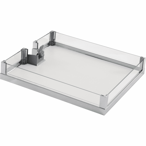 Hafele Individual Adjustable Tray, for LAVIDO Pantry Pull-Out, Chrome/White, 549 mm (21 5/8"), Item# 549.64.236, 54964236, 549-64-236