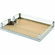 Hafele Individual Adjustable Tray, for LAVIDO Pantry Pull-Out, Chrome/Maple, 403 mm (15 1/4"), Item# 549.64.244, 54964244, 549-64-244