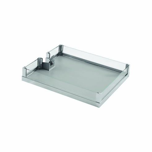 Hafele Individual Adjustable Tray, for LAVIDO Pantry Pull-Out, Chrome/Gray, 403 mm (15 1/4"), Item# 549.64.254, 54964254, 549-64-254