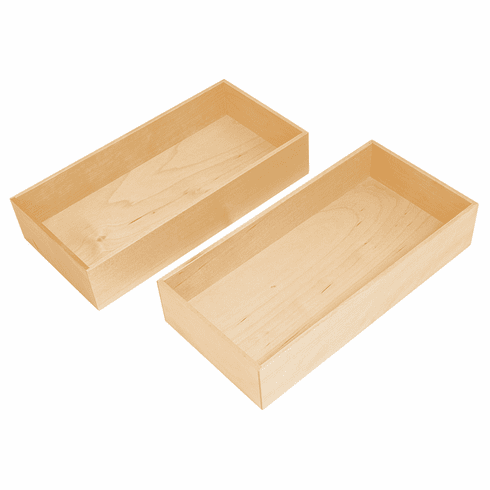 Hafele Optional Small Box Set, for LAVIDO Trays, Fineline™, Birch, Item# 550.13.811, 55013811, 550-13-811