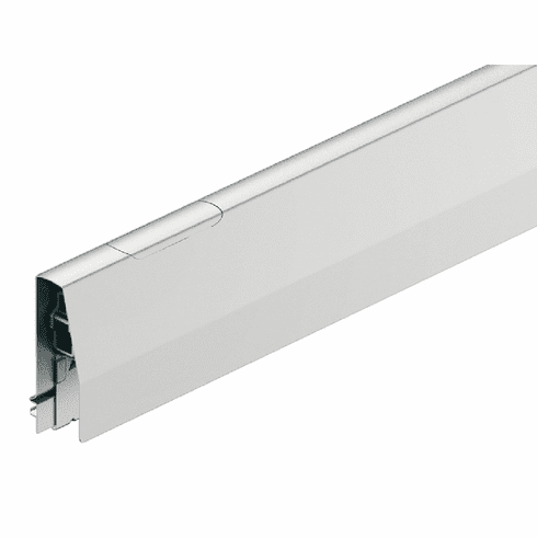 Hafele Side Profiles, Hafele Matrix Box P, for under sink pull out, for desk pedestal  drawer side system for lock on one side, 550mm (22"), metallic silver, Item# 551.52.906, 55152906, 551-52-906