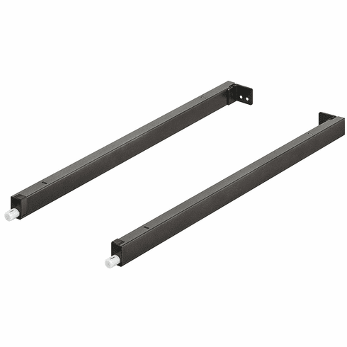 Hafele Gallery Rail, Rectangular, Hafele Matrix Box P, For gallery railing system, Length 270mm (10 5/8"), anthracite, Item# 551.60.320, 55160320, 551-60-320