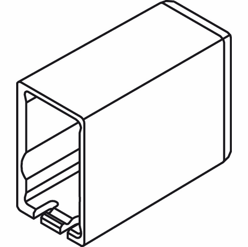 Hafele Railing Cover Cap, For Nova Pro Scala Drawers, Grass, Ice, Item# 551.88.770, 55188770, 551-88-770