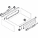 Hafele Railing set, rectangular, For Nova Pro Scala drawers, Grass, Length (12") 300 mm, silver, Item# 551.88.901, 55188901, 551-88-901